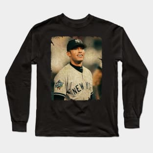 Mariano Rivera in New York Yankees Long Sleeve T-Shirt